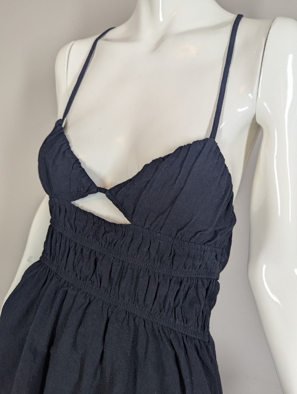 SNDYS Tahlia Dress Black Medium Open Back Mini Dress Strappy Back Summer - Picture 5 of 11